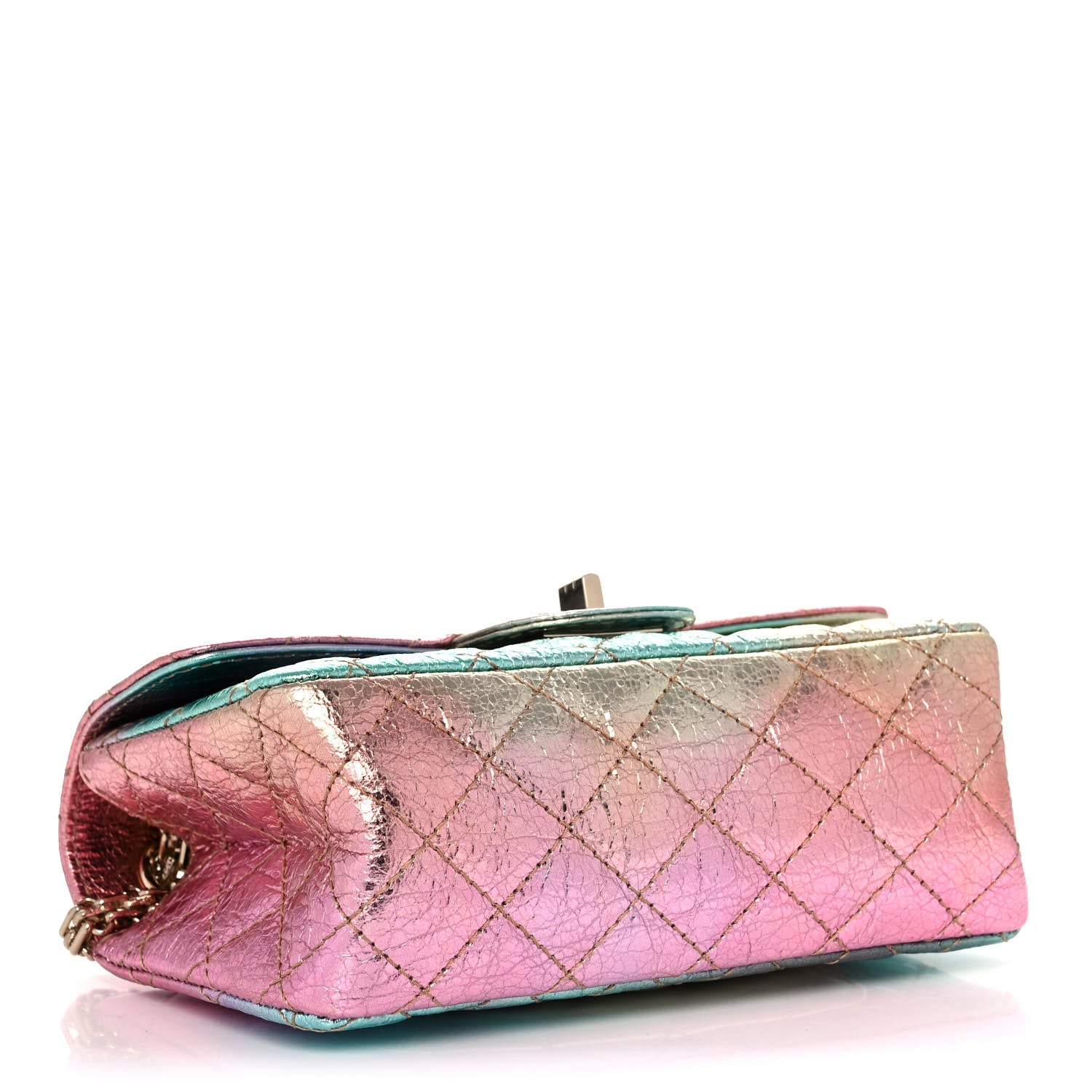 Chanel Metallic Goatskin Quilted Mini 2.55 Reissue Flap Multicolor 4 of 11
