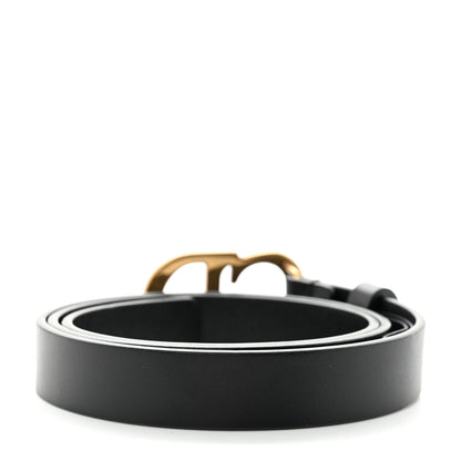 Christian Dior Calfskin Saddle Belt 75 Black 2 of 6