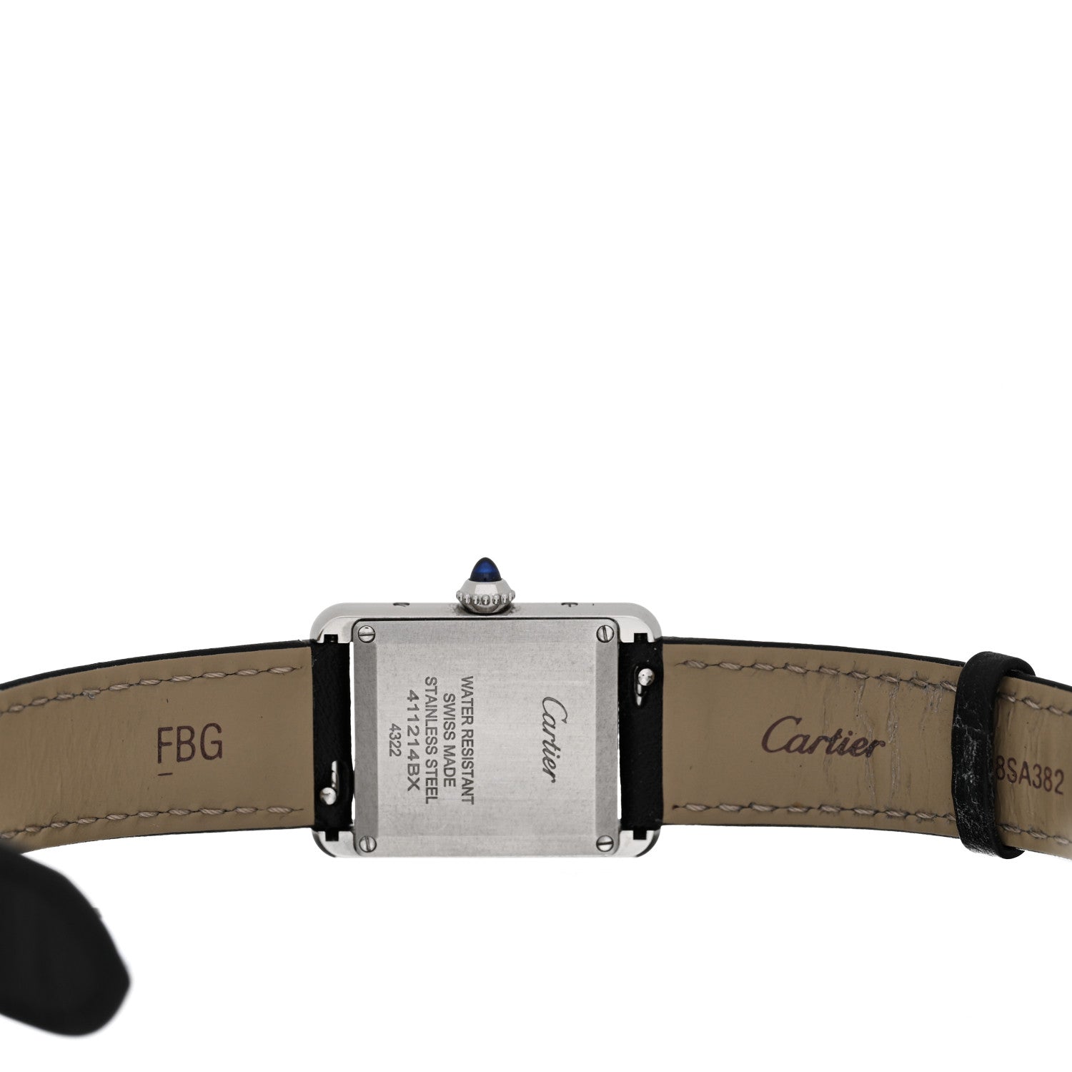 Cartier Stainless Steel Calfskin 22mm Must de Cartier Tank Quartz Watch 4 of 5