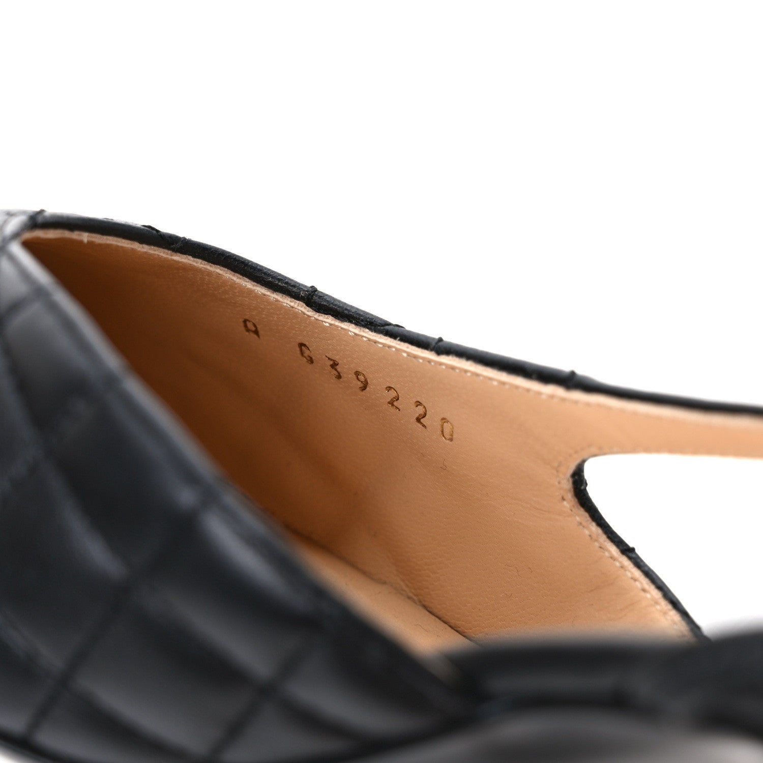 Chanel Lambskin Patent Calfskin Quilted Cap Toe CC Slingback Pumps 39.5 Black 8 of 9