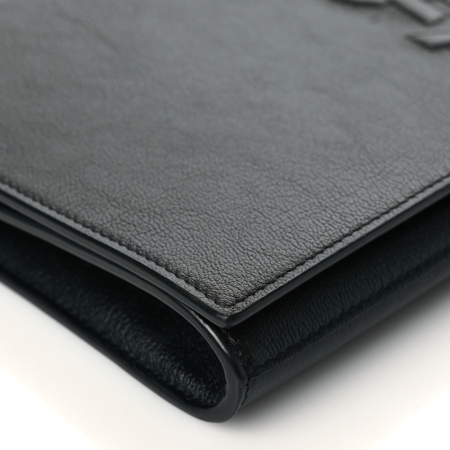 Calfskin Monogram Large Belle De Jour Clutch Black