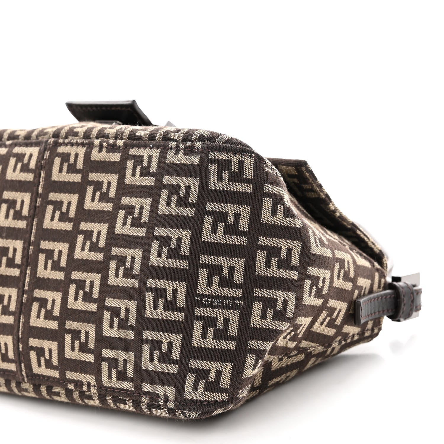 Fendi Zucchino Vitello Mini Mama Baguette Testa di Moro Beige 9 of 9
