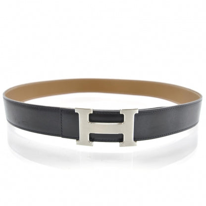 Hermes Leather Reversible H Belt 90 Black Gold 1 of 4