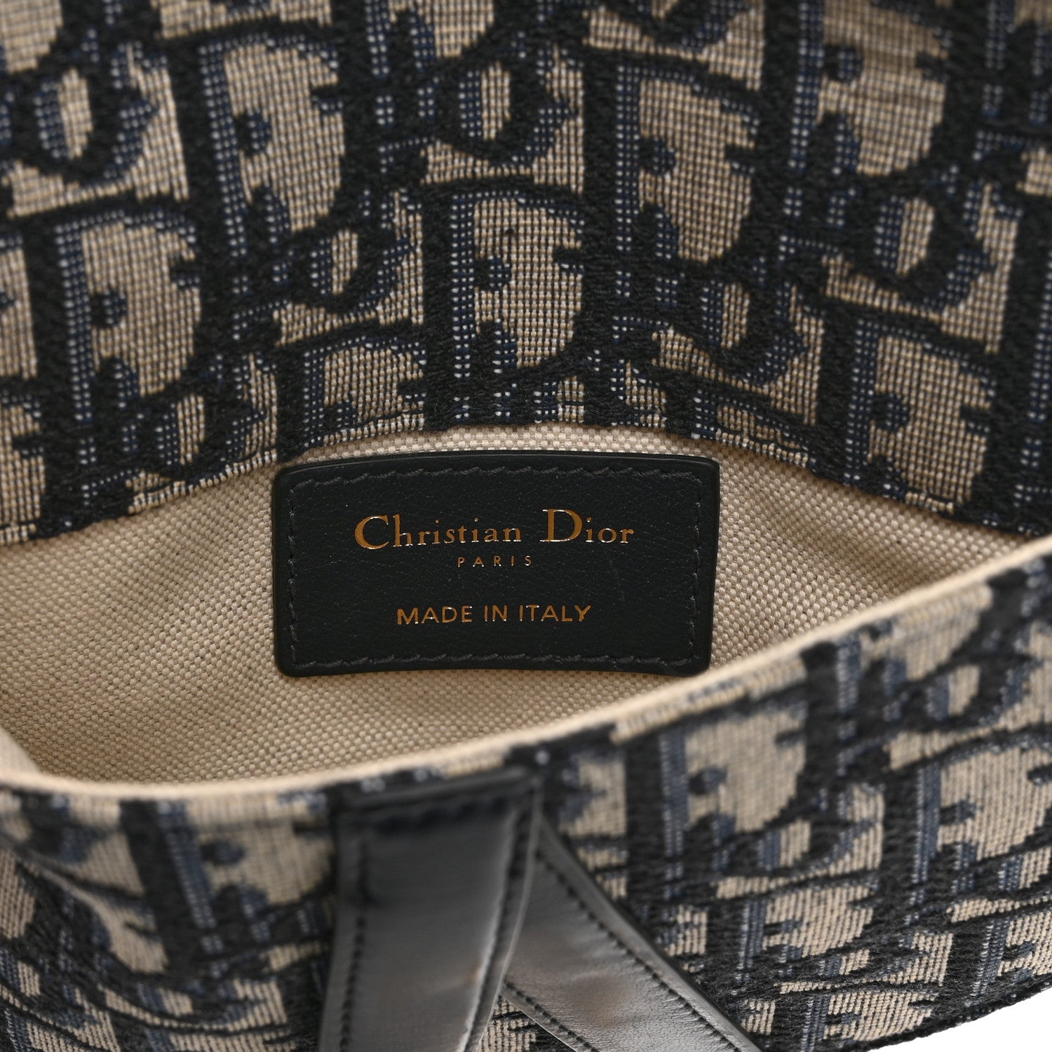 Christian Dior Oblique Saddle Belt Pouch Blue 6 of 10