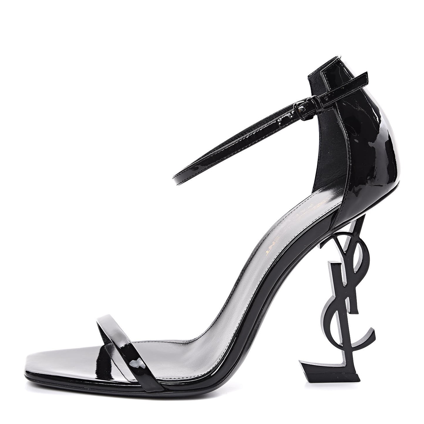 Patent Calfskin Opyum Sandals 37.5 Black