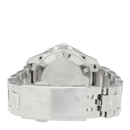 Tag Heuer Stainless Steel Diamond Bezel Mother of Pearl 36mm Aquaracer Lady Quartz Watch WBD131C 3 of 5