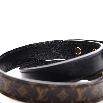 Louis Vuitton Monogram Lockit Bracelet 17 Black 5 of 6