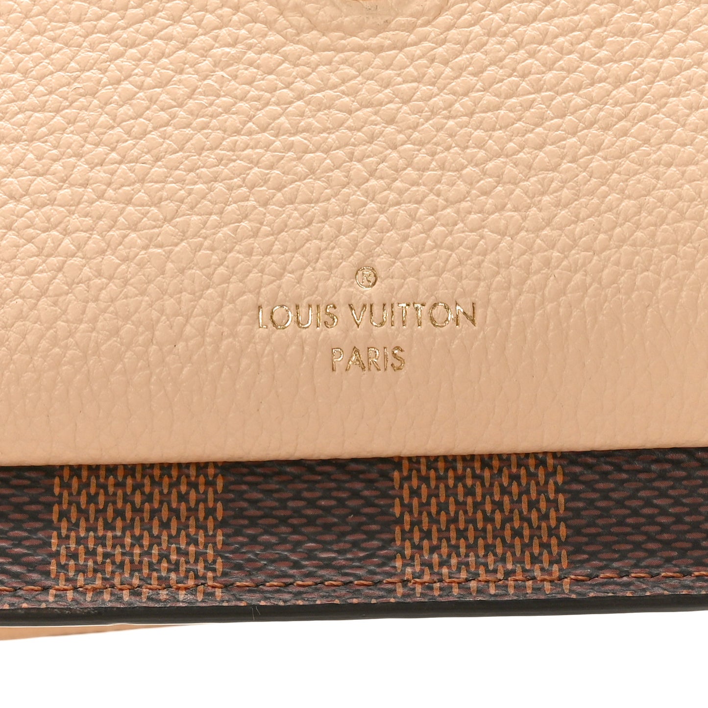 Damier Ebene Vavin Chain Wallet Creme