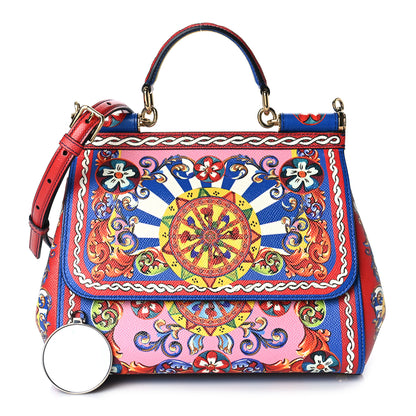 Dolce & Gabbana Dauphine Print Medium Miss Sicily Satchel Multicolor 1 of 11