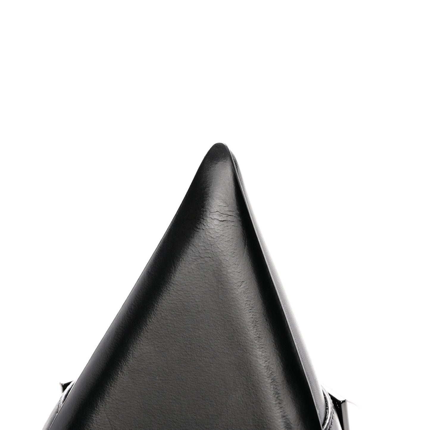 Calfskin Monochrome Roman Stud Ankle Strap 80mm Pumps 37 Black