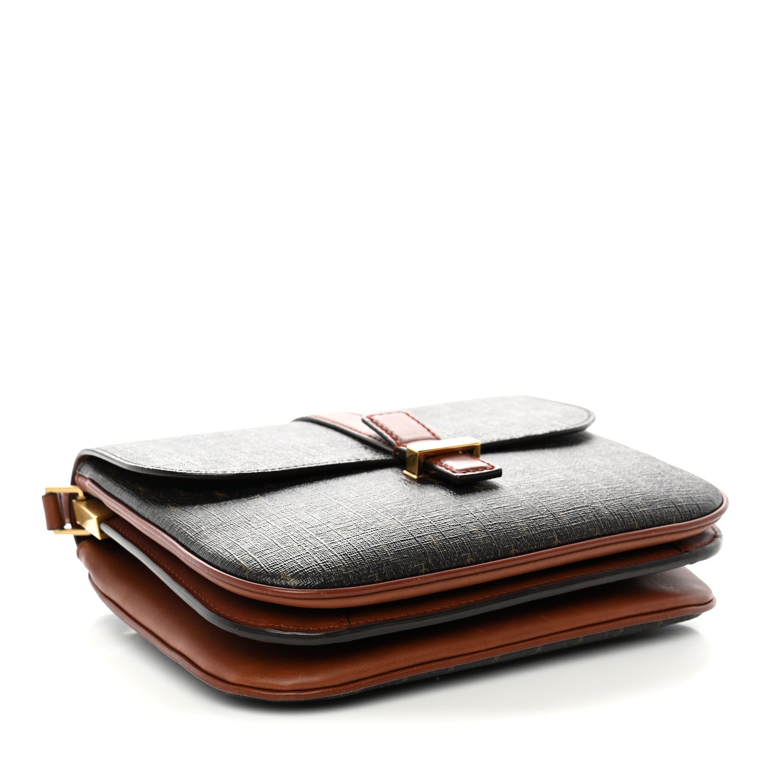 Saint Laurent Canvas Smooth Calfskin Le Monogramme Satchel