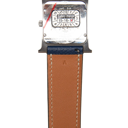 Hermes Stainless Steel Epsom 26mm Heure H Hour Quartz Watch Malta 7 of 9