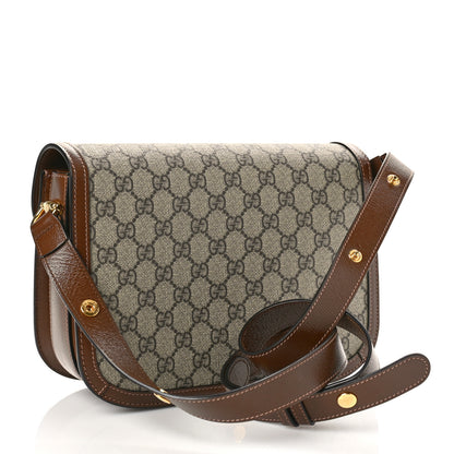 Gucci GG Supreme Monogram Horsebit 1955 Shoulder Bag Beige Brown Sugar 3 of 10