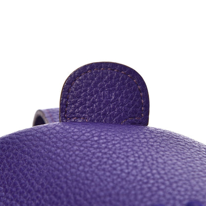 Hermes Taurillon Clemence Evelyne GM III Iris 7 of 9