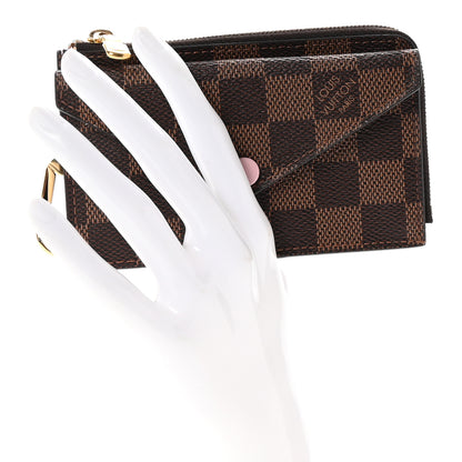 Louis Vuitton Damier Ebene Recto Verso Card Holder Rose Ballerine 2 of 6