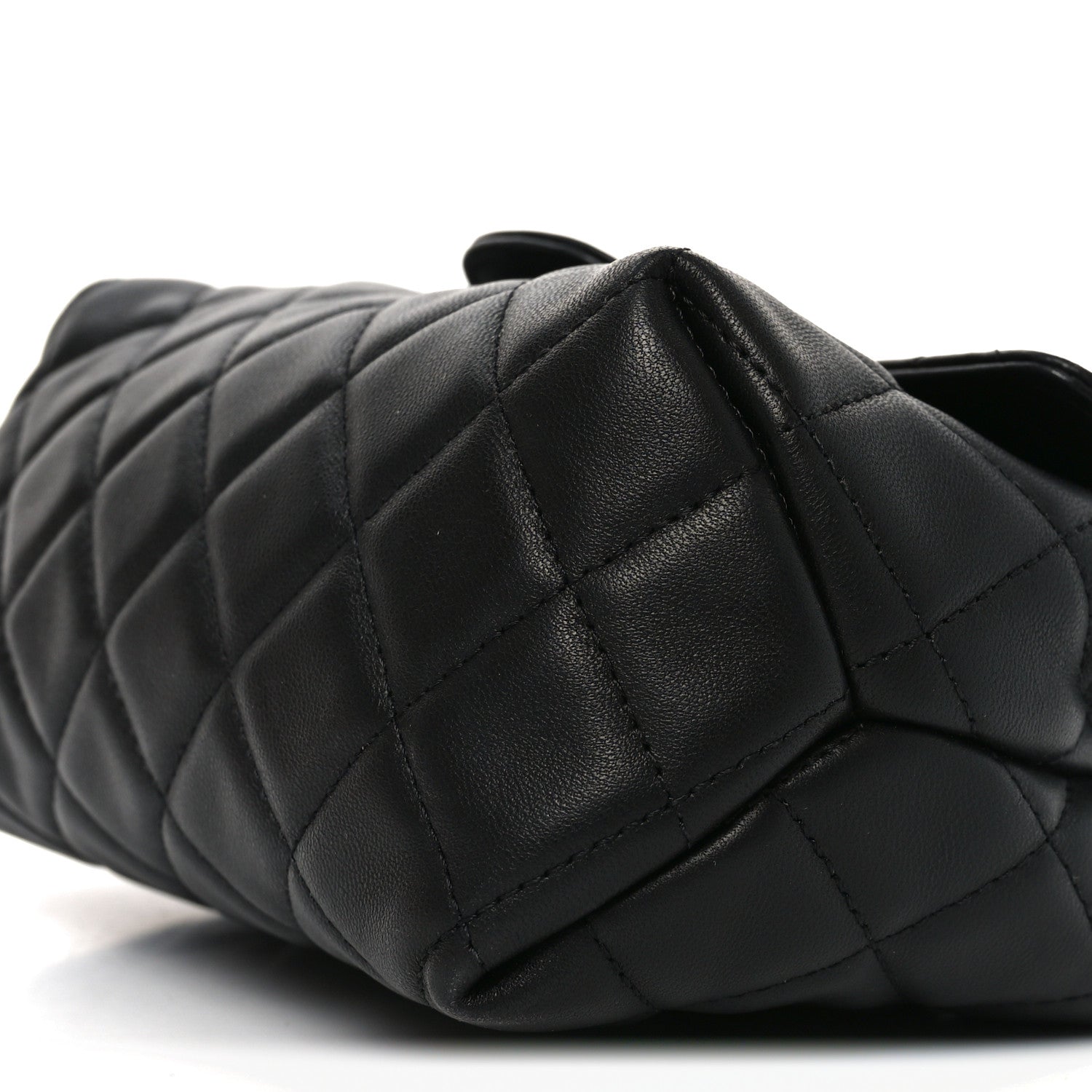 Chanel Lambskin Quilted Flap Cosmetic Case Black 9 of 9