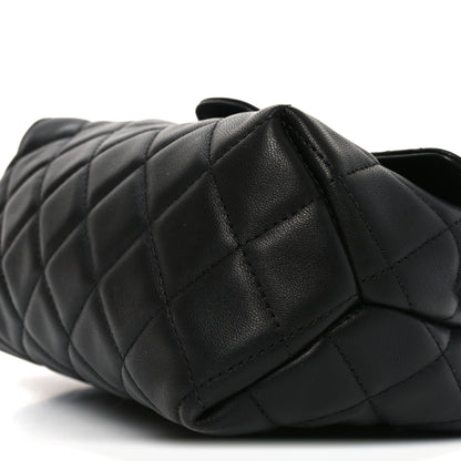 Chanel Lambskin Quilted Flap Cosmetic Case Black 9 of 9