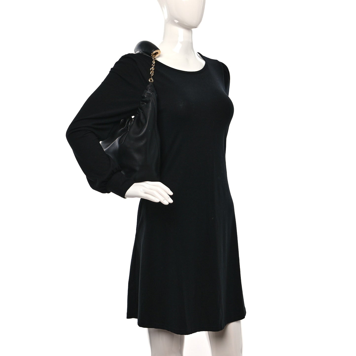 Nappa Small Squeeze Bag Black