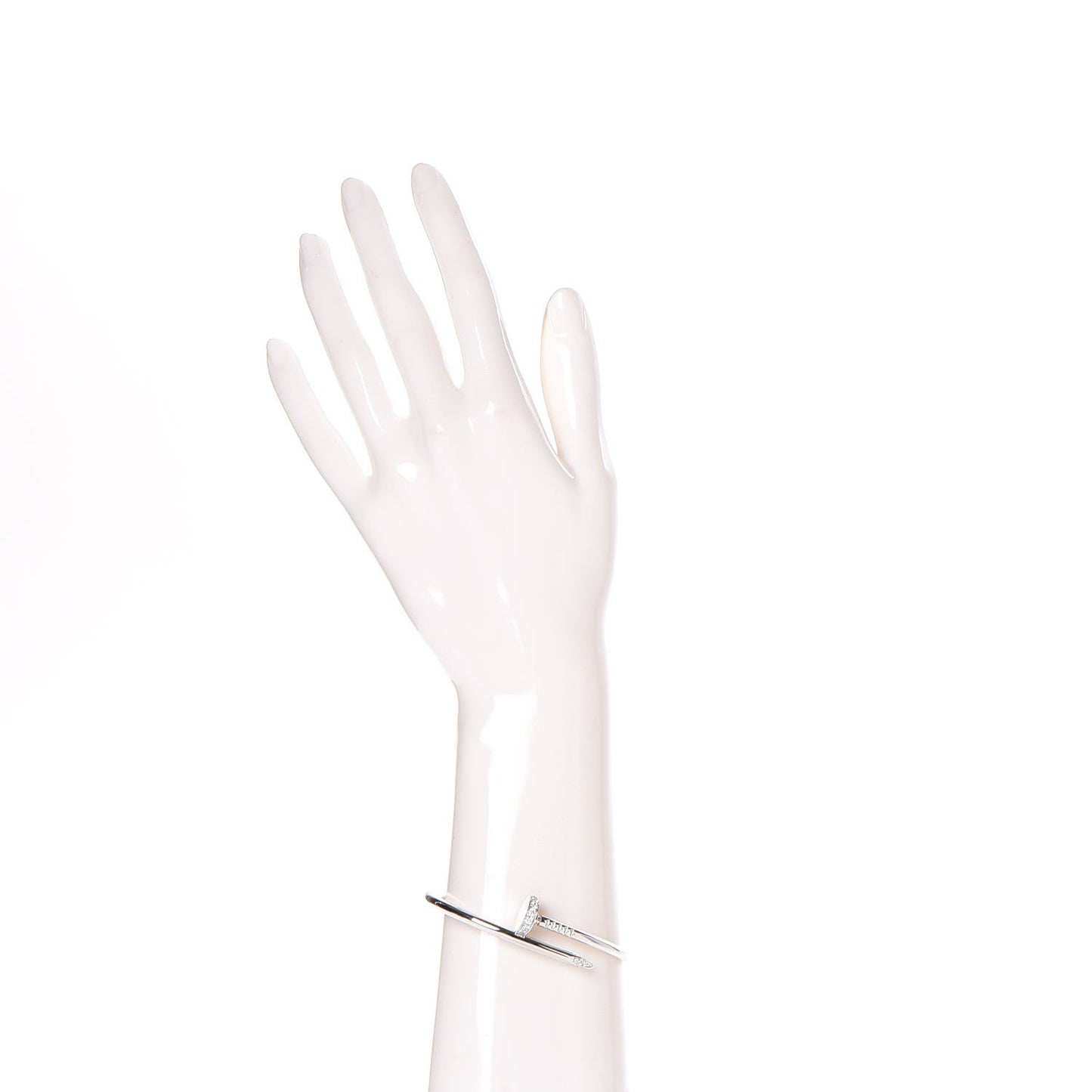 18K White Gold Diamond Juste Un Clou Bracelet 17