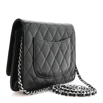 Chanel Caviar Quilted Wallet on Chain WOC Black 2 of 11