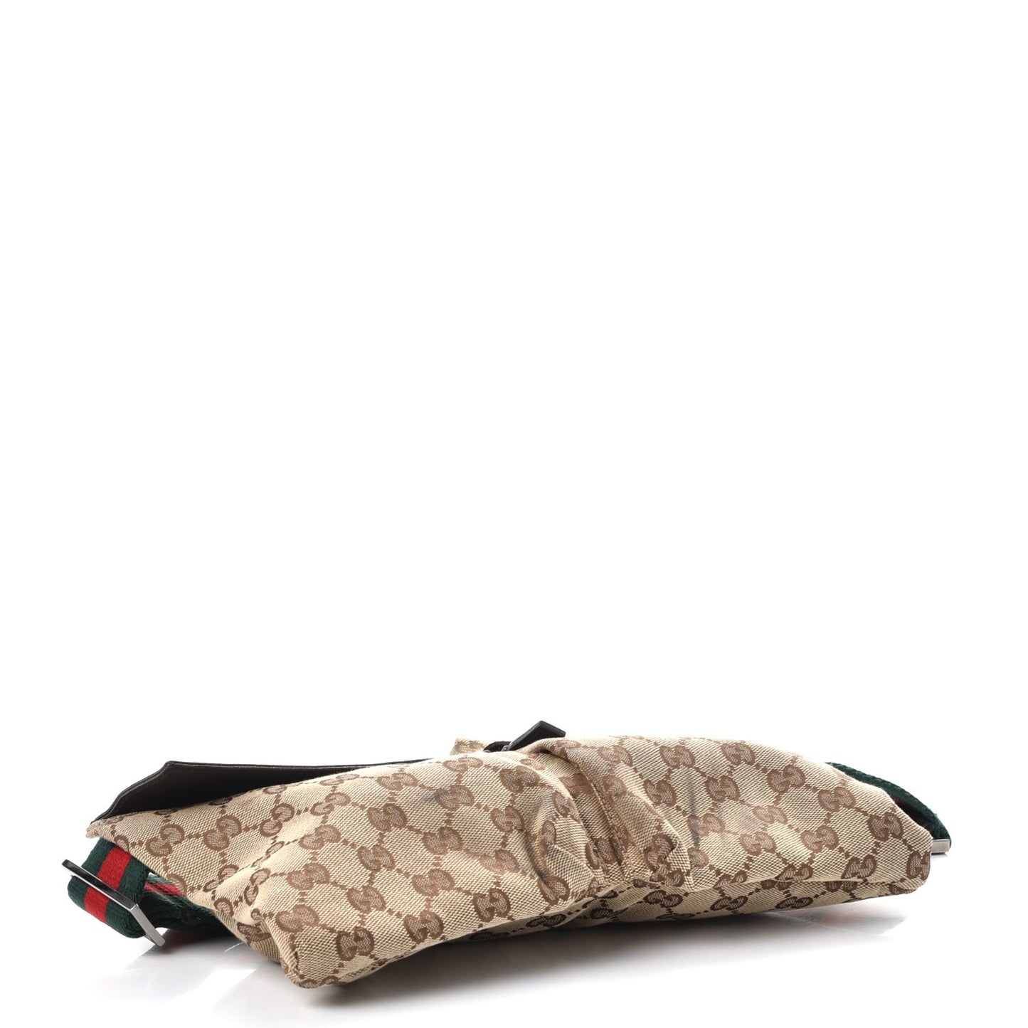 Monogram Web Belt Bag Dark Brown