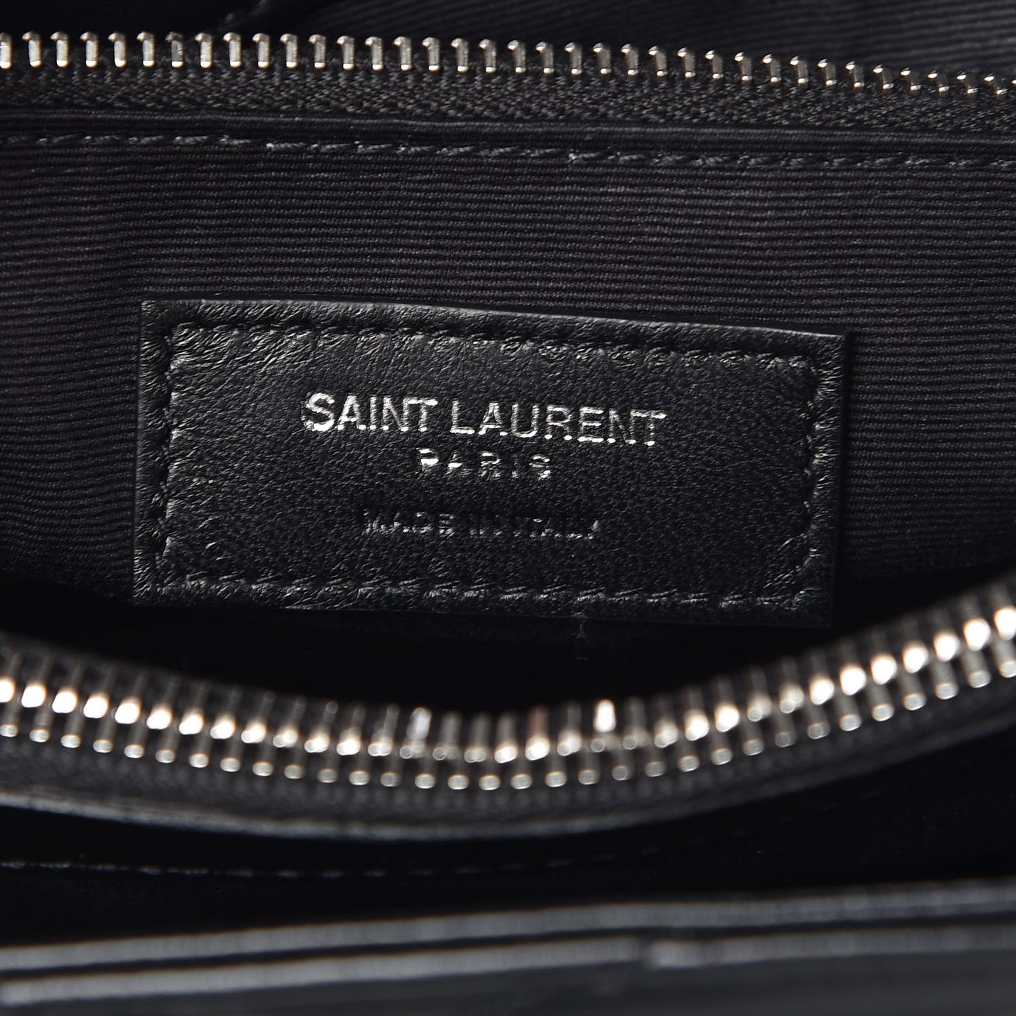 Calfskin Y Quilted Monogram Small Loulou Shopper Black