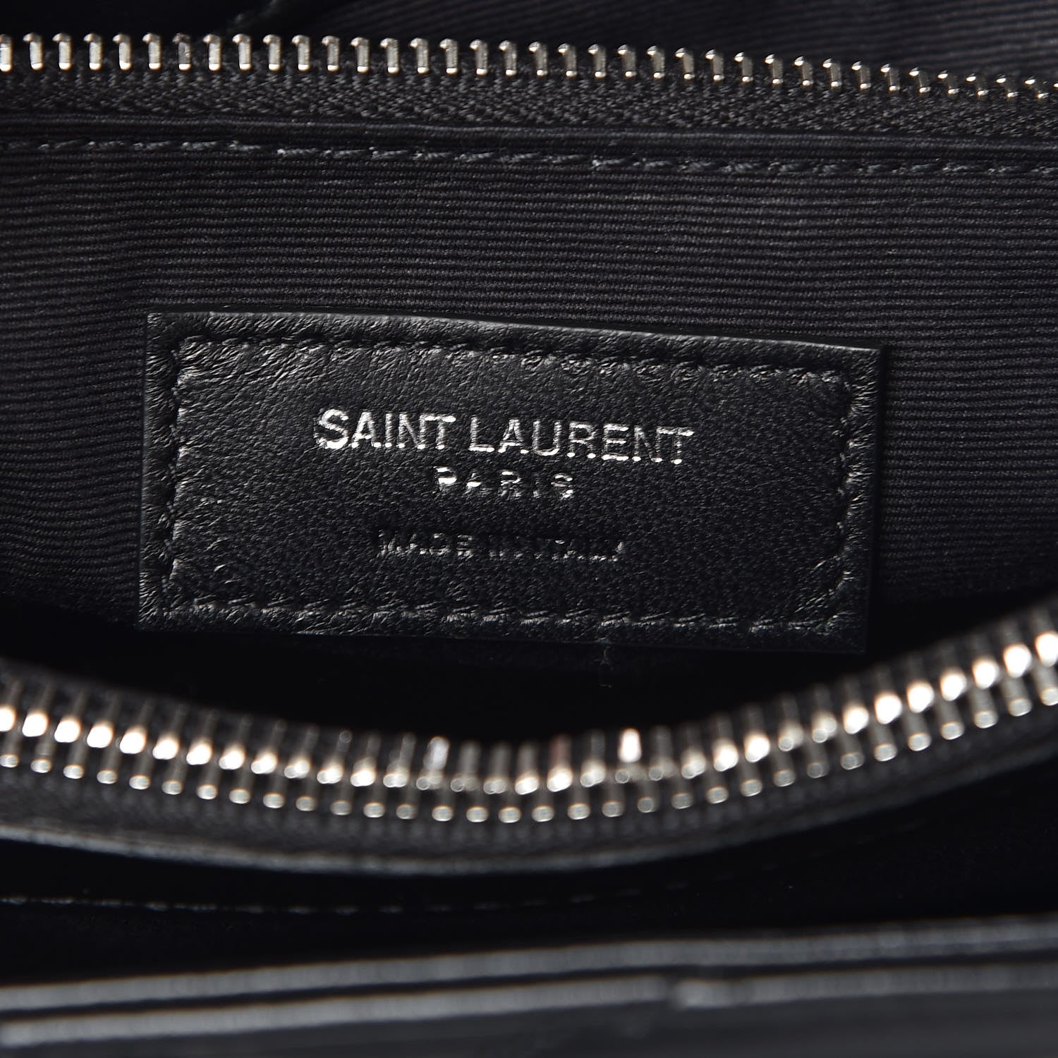 Saint Laurent Calfskin Y Quilted Monogram Small Loulou Shopper Black 7 of 8