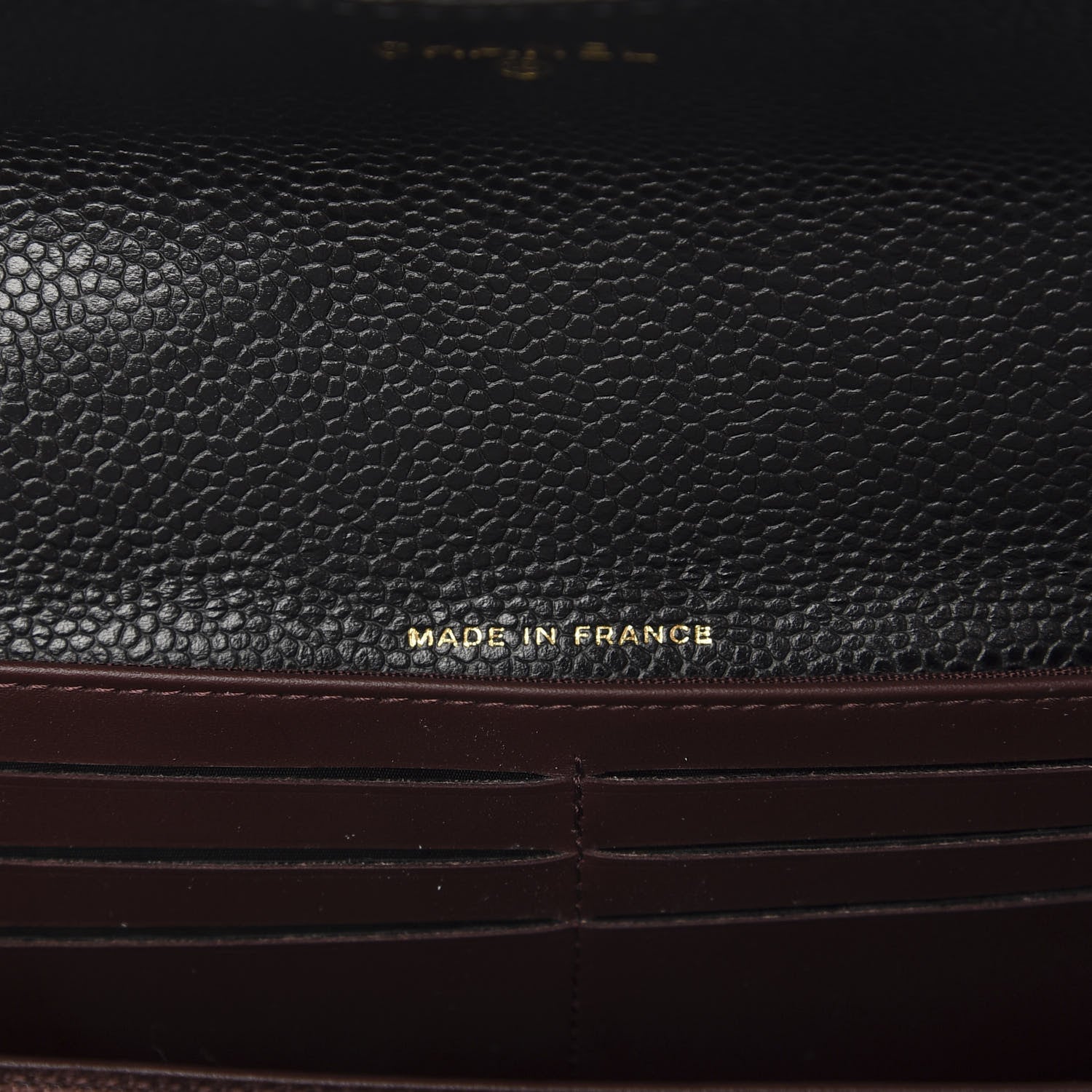 Chanel Caviar Quilted Large Flap Gusset Wallet Black 6 of 9