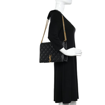 Saint Laurent Lambskin Quilted Small Becky Chain Bag Black 2 of 11