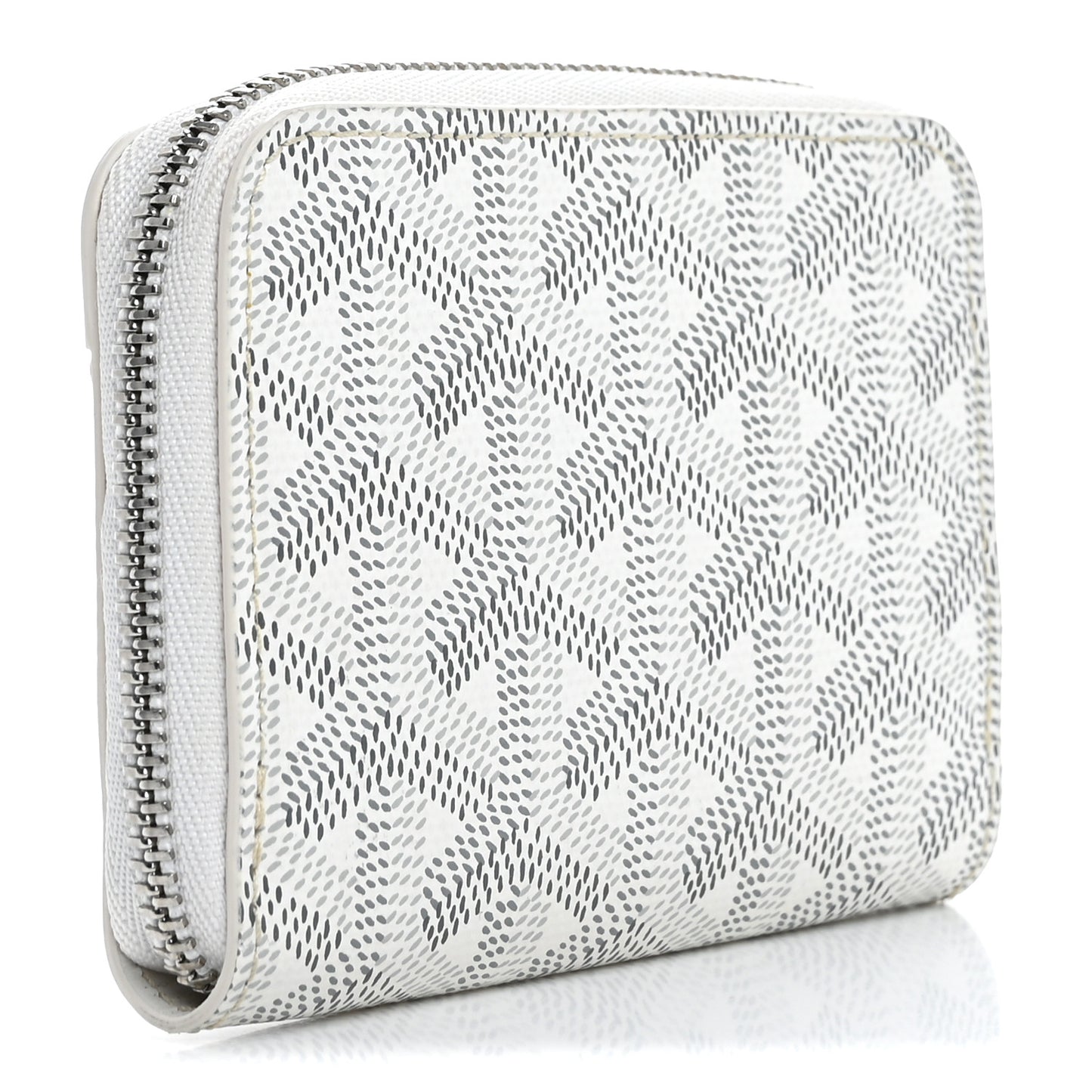 Goyardine Compact Wallet White