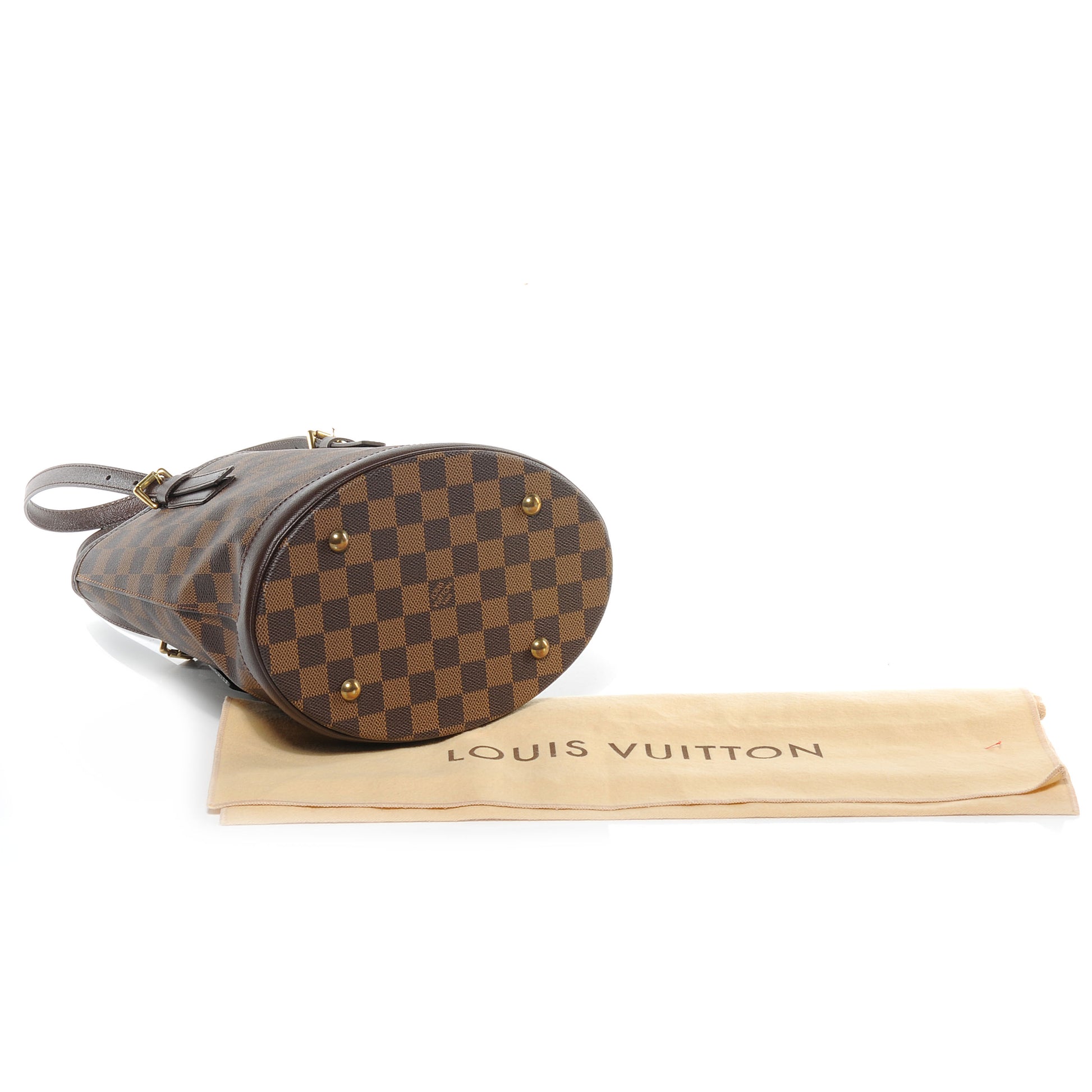 Louis Vuitton Damier Ebene Marais Bucket 23 5 of 8
