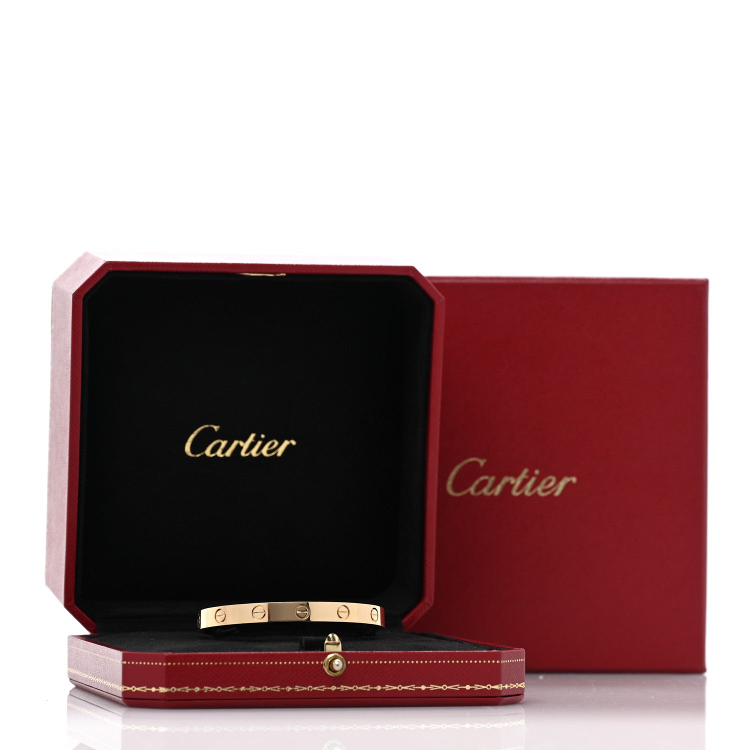 Cartier 18K Yellow Gold LOVE Cuff Bracelet 16 4 of 4