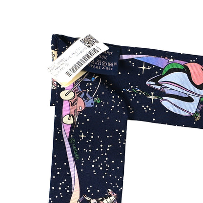 Hermes Silk Space Derby Twilly Marine Rose Multicolor 3 of 3