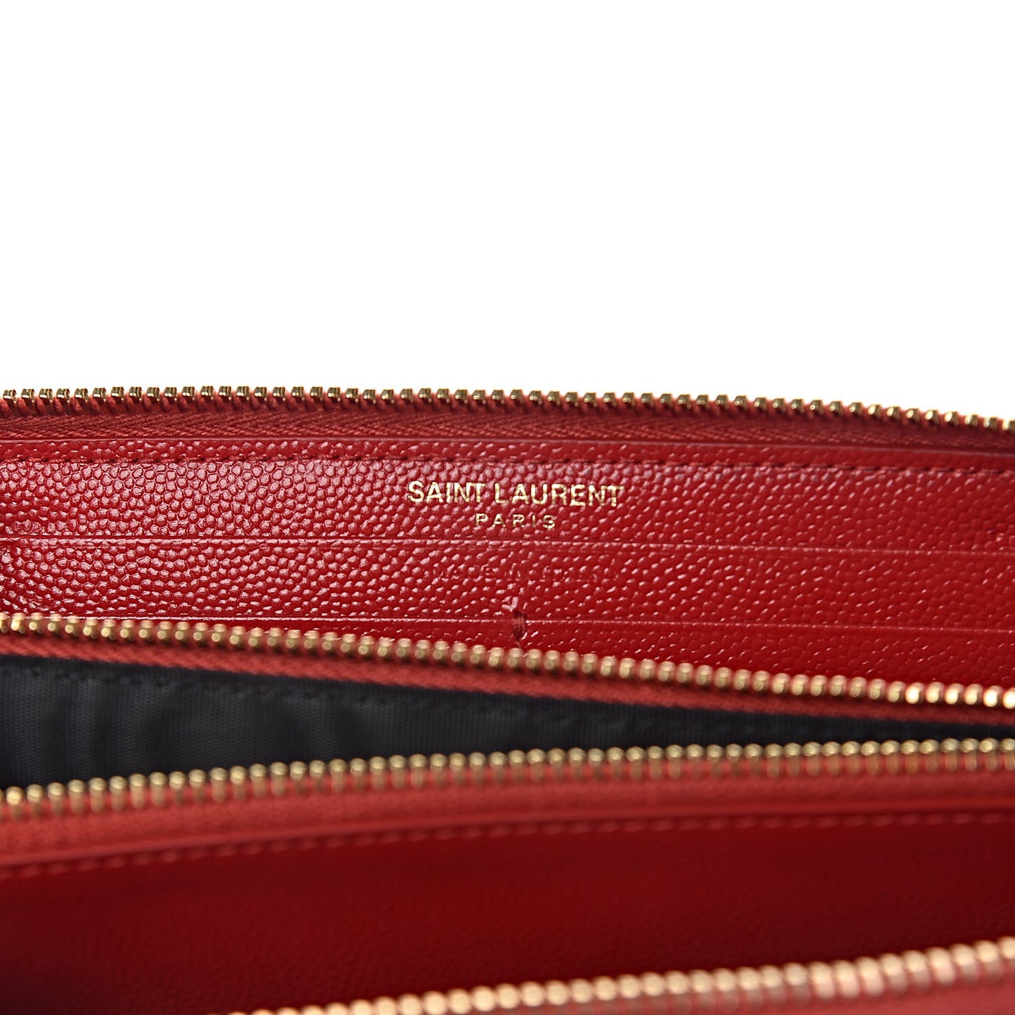 Grain De Poudre Matelasse Chevron Monogram Zip Around Wallet Bandana Red