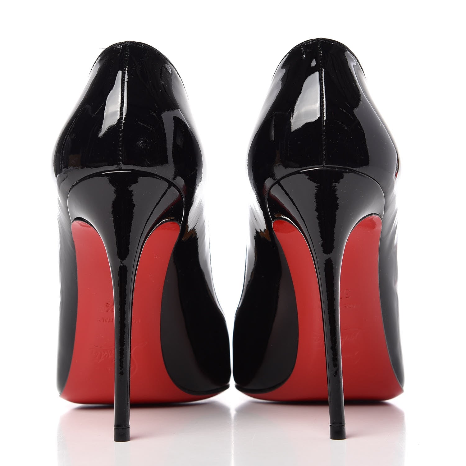 Christian Louboutin Patent Pigalle Follies 100 Pumps 37.5 Black 7 of 10