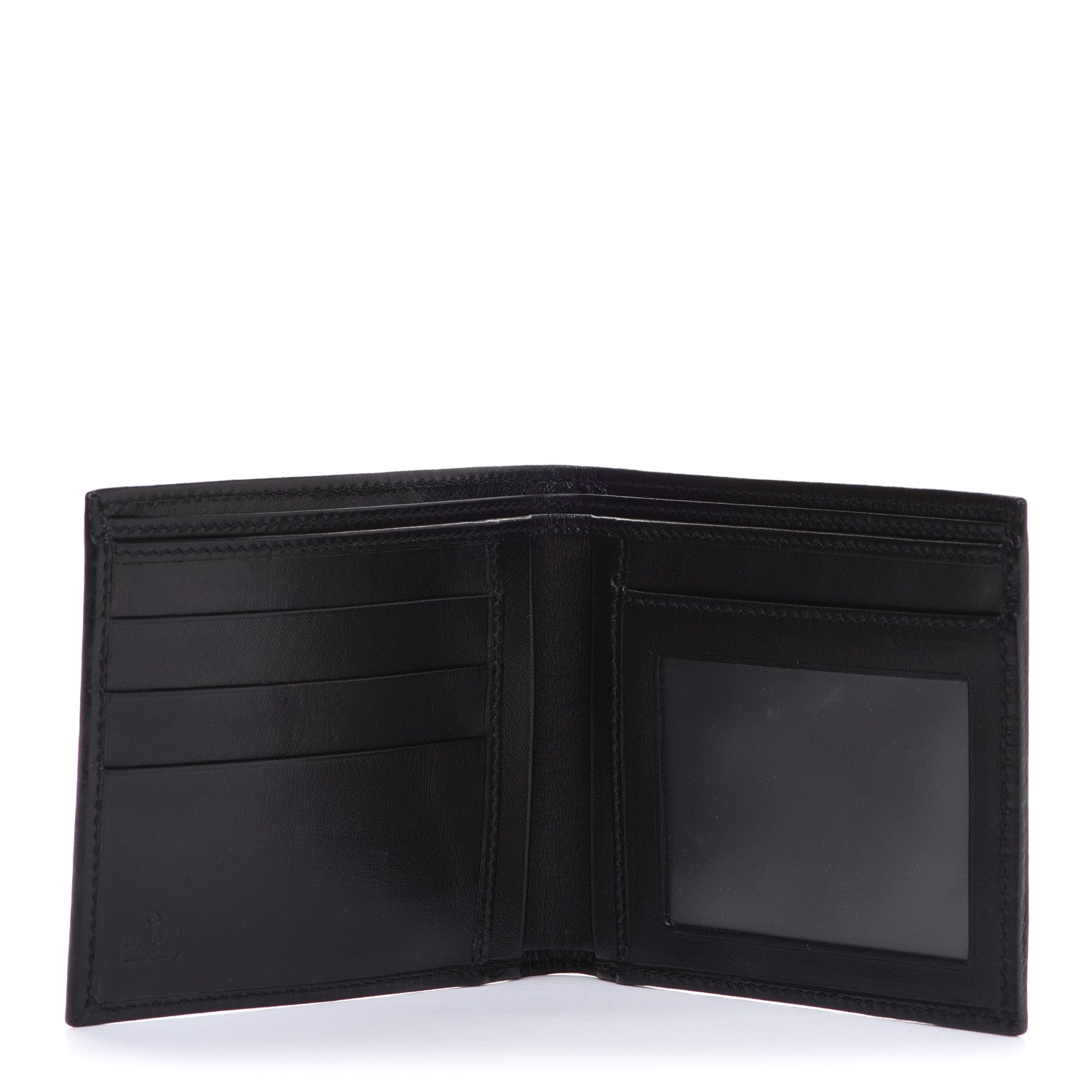 Gucci Calfskin Web Bi-Fold Wallet Black 5 of 8
