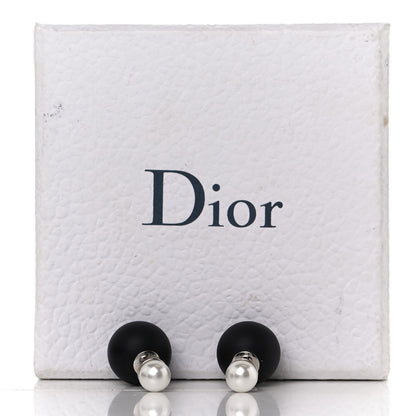 Christian Dior Mise En Dior Tribal Earrings Matte Black Pearl 4 of 4