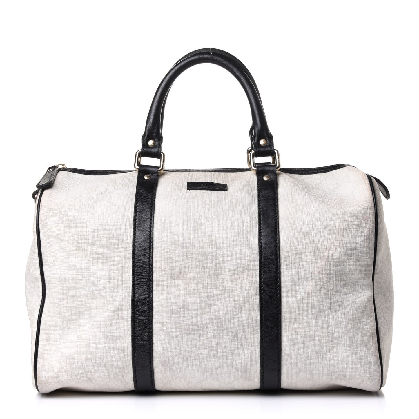 GG Plus Monogram Medium Joy Boston White Black