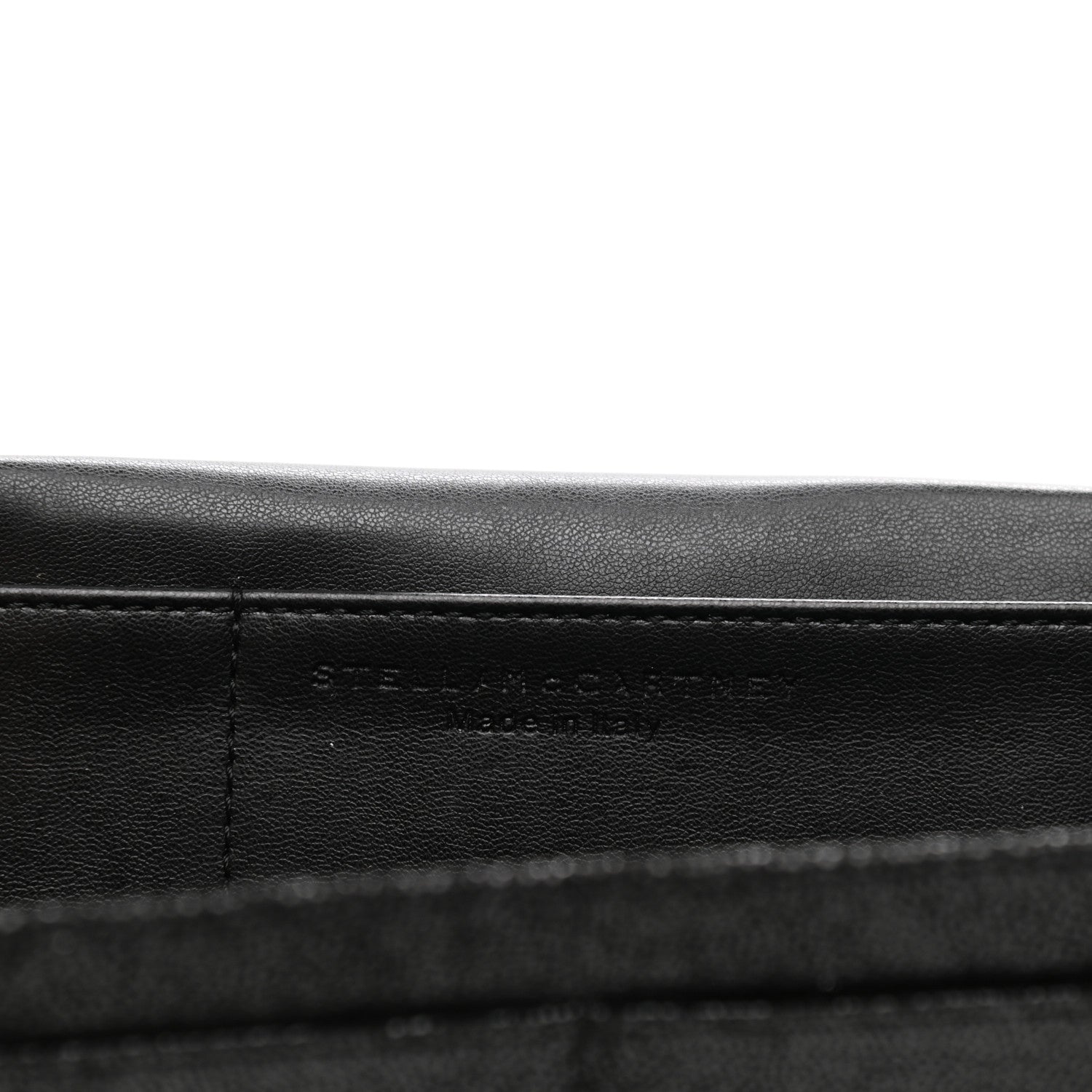 Stella McCartney Shaggy Deer Falabella Flap Wallet Black 6 of 7