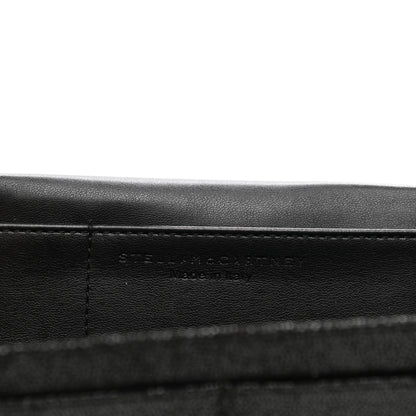 Stella McCartney Shaggy Deer Falabella Flap Wallet Black 6 of 7