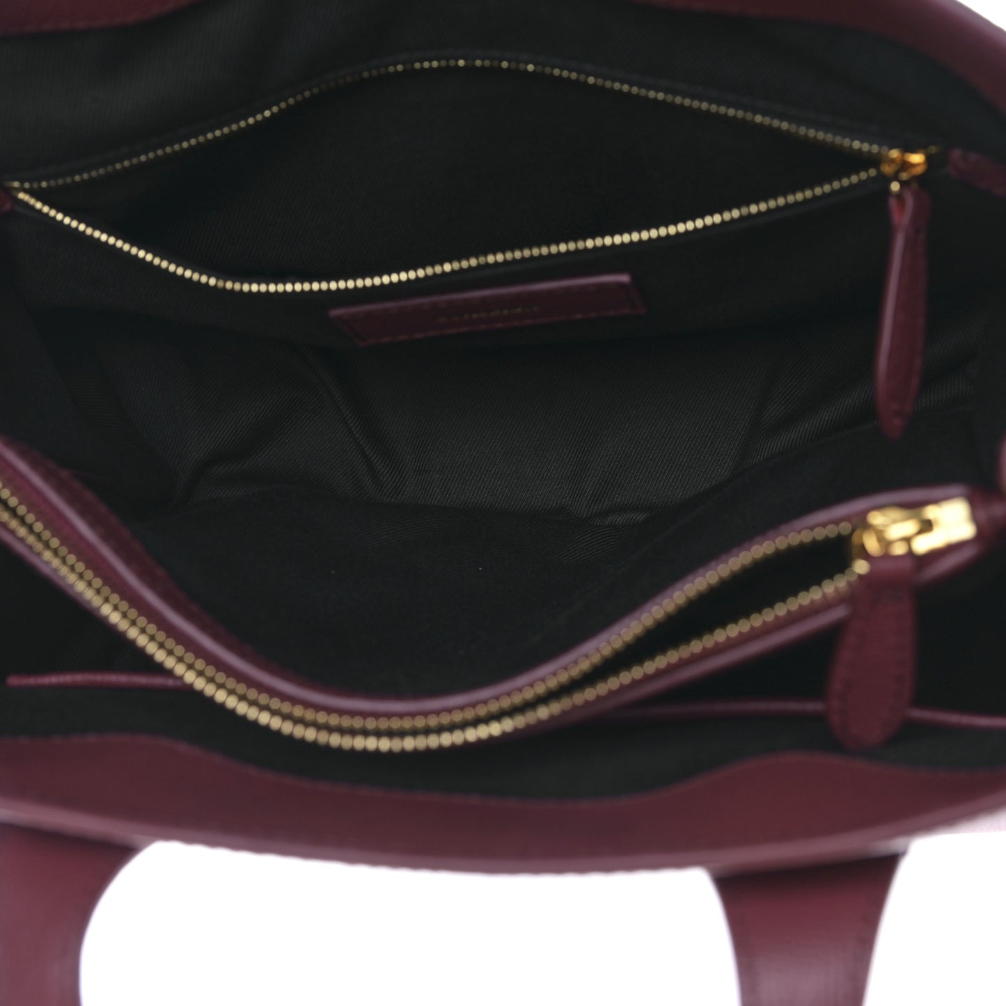 Grainy Calfskin House Check Medium Banner Tote Crimson