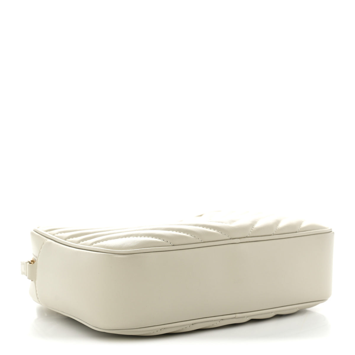 Saint Laurent Calfskin Matelasse Monogram Lou Camera Bag Blanc Vintage 4 of 9