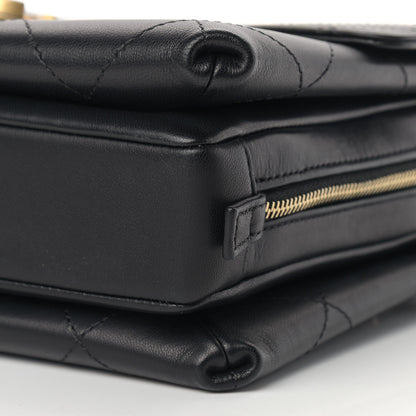 Chanel Lambskin Medium Sleek And Chic Flap Black 8 of 11