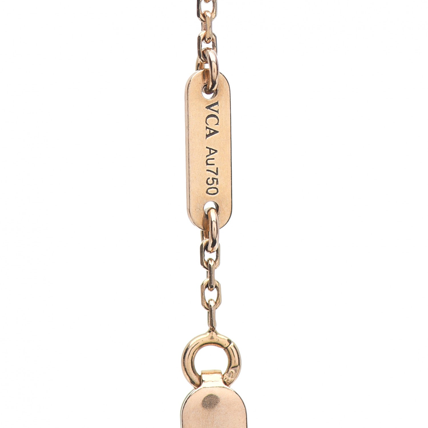 Van Cleef & Arpels 18K Rose Gold Carnelian Sweet Alhambra Bracelet 4 of 4
