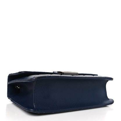 Chanel Goatskin Quilted Small CC University Top Handle Flap Blue 4 of 9