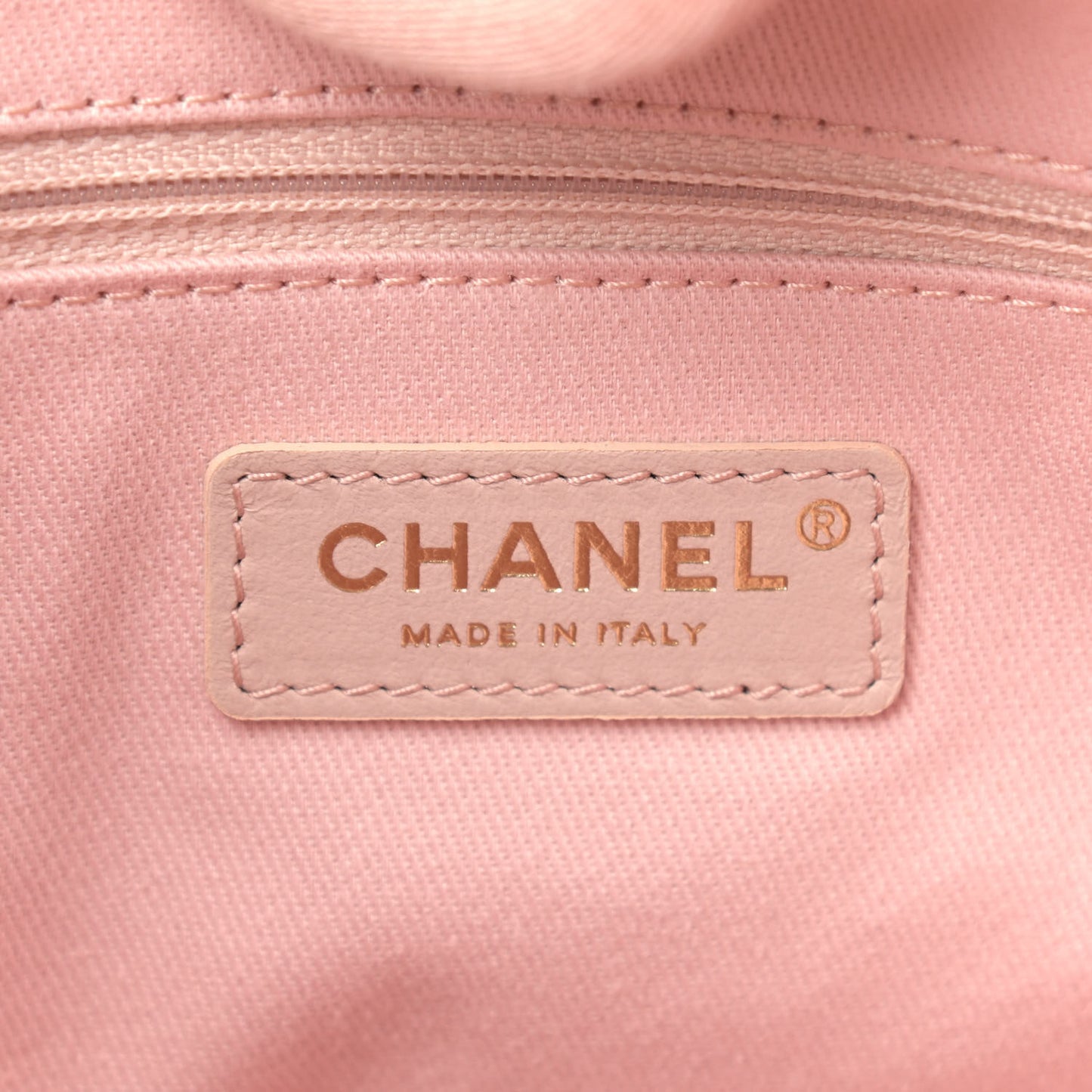 Mixed Fibers Calfskin Mini Deauville Tote Rose Pink