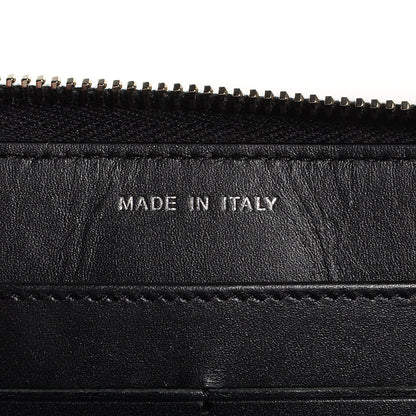 Chanel Glittered Calfskin Quilted Large Gusset Zip Wallet Black 6 of 8