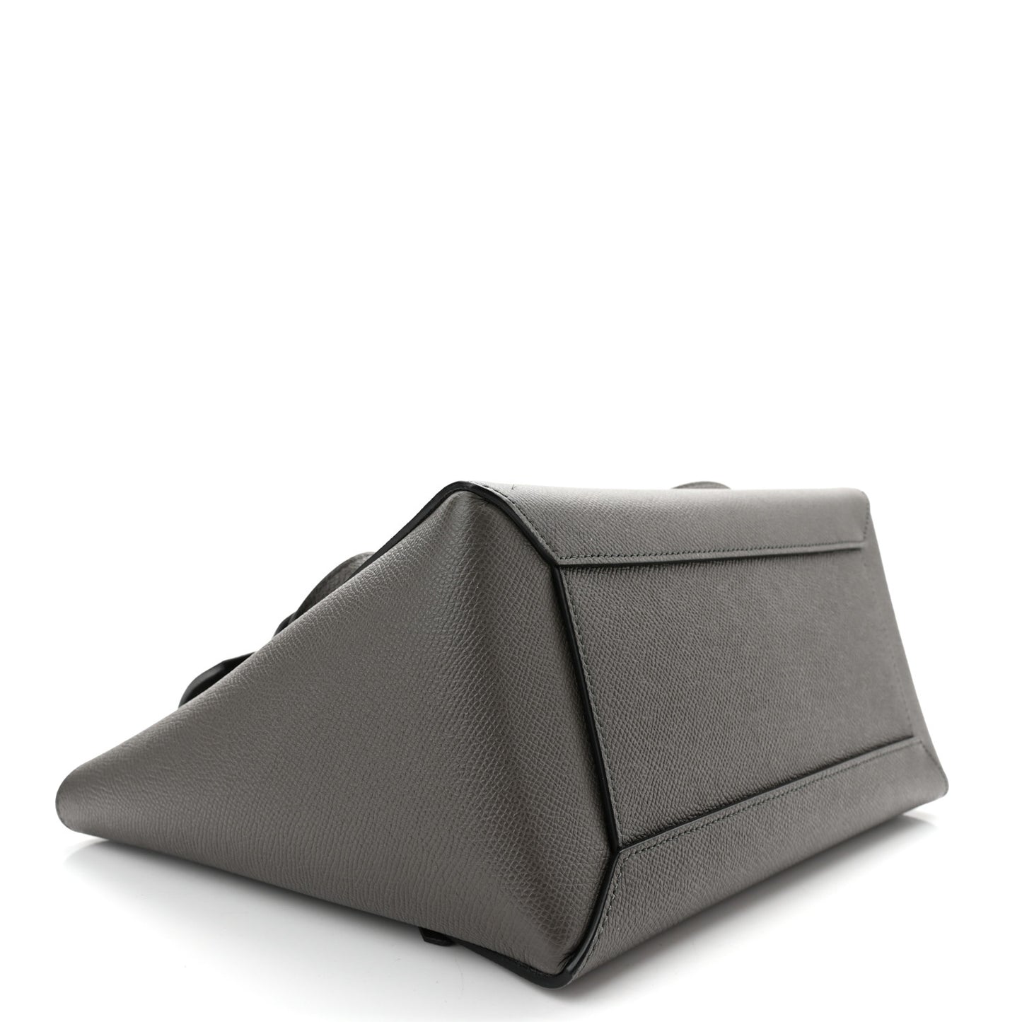 Grained Calfskin Mini Belt Bag Grey