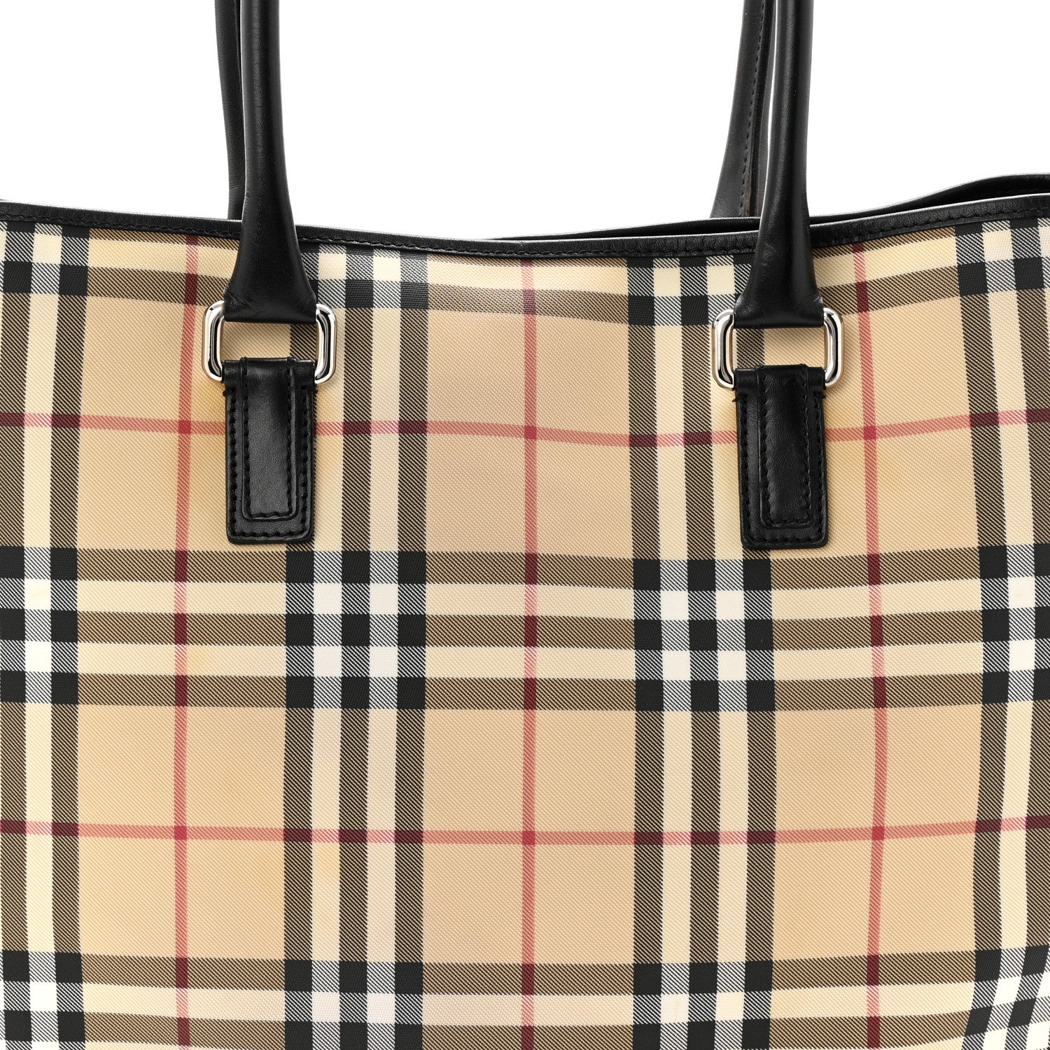 Burberry House Check Studded Tote Black 8 of 10