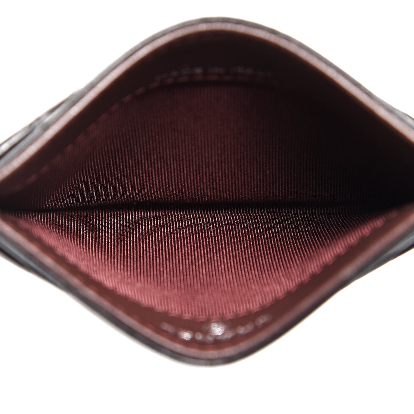 Lambskin Quilted Card Holder Black